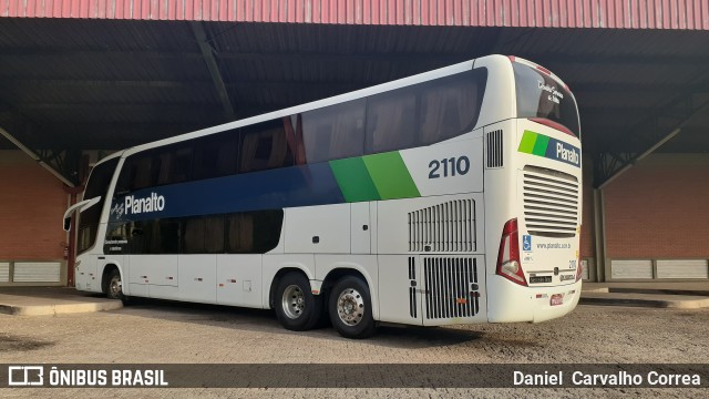 Planalto Transportes 2110 na cidade de Santa Maria, Rio Grande do Sul, Brasil, por Daniel  Carvalho Correa. Número da foto: #7278722.