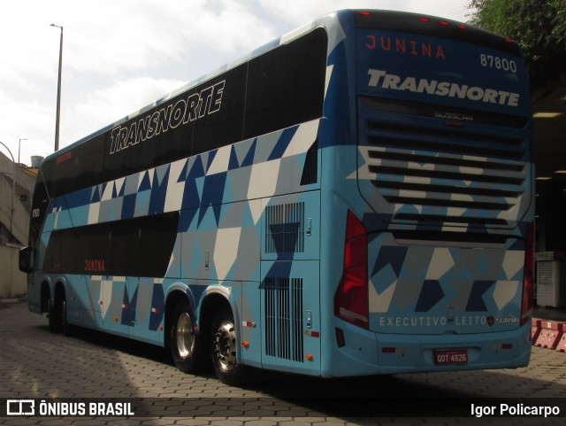 Transnorte - Transporte e Turismo Norte de Minas 87800 na cidade de Belo Horizonte, Minas Gerais, Brasil, por Igor Policarpo. Número da foto: #7279380.