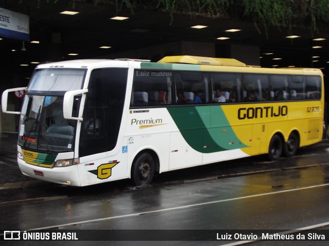 Empresa Gontijo de Transportes 12705 na cidade de Belo Horizonte, Minas Gerais, Brasil, por Luiz Otavio Matheus da Silva. ID da foto: 7278578.