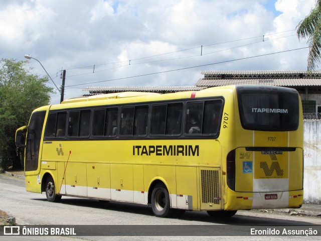 Viação Itapemirim 9707 na cidade de Recife, Pernambuco, Brasil, por Eronildo Assunção. ID da foto: 7278932.