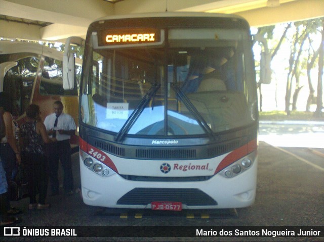 Viação Regional 2403 na cidade de Salvador, Bahia, Brasil, por Mario dos Santos Nogueira Junior. Número da foto: #7279101.