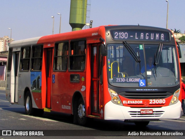 Laguna Auto Ônibus 23080 na cidade de Belo Horizonte, Minas Gerais, Brasil, por Adão Raimundo Marcelino. ID da foto: 7278944.