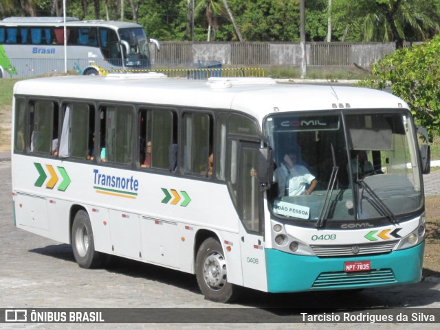 Transnorte - Transporte Nordeste 0408 na cidade de João Pessoa, Paraíba, Brasil, por Tarcisio Rodrigues da Silva. ID da foto: 7199743.