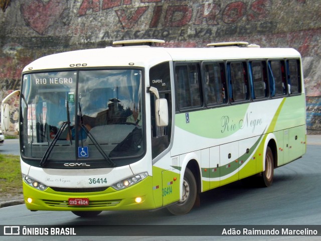 Rio Negro Fretamento e Turismo 36414 na cidade de Belo Horizonte, Minas Gerais, Brasil, por Adão Raimundo Marcelino. ID da foto: 7199966.