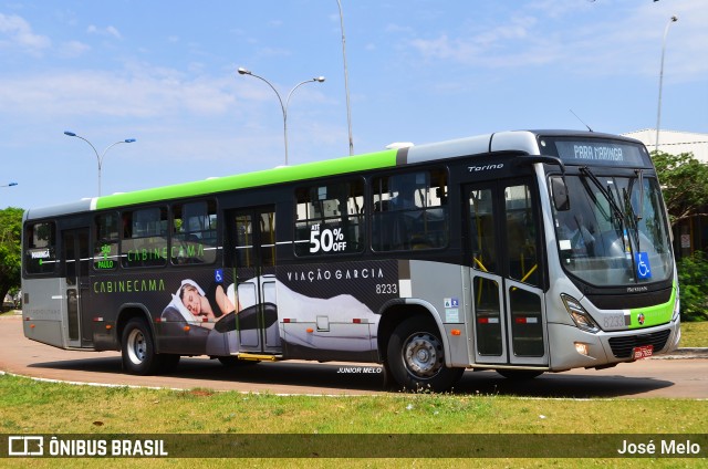 Viação Garcia 8233 na cidade de Maringá, Paraná, Brasil, por José Melo. Número da foto: #7198857.