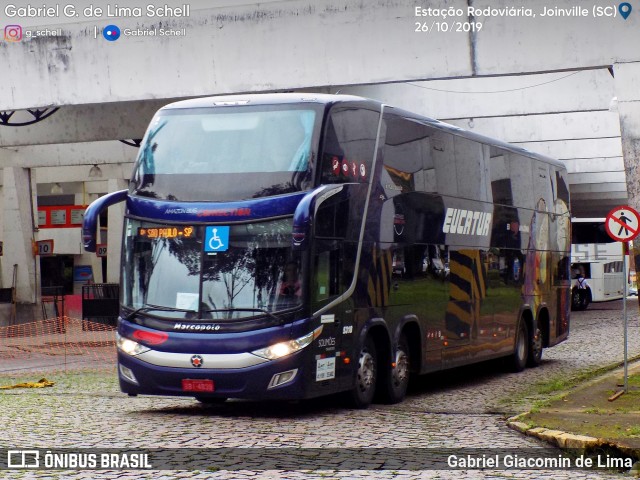 Eucatur - Empresa União Cascavel de Transportes e Turismo 5318 na cidade de Joinville, Santa Catarina, Brasil, por Gabriel Giacomin de Lima. Número da foto: #7199660.