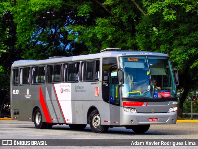 Empresa de Ônibus Pássaro Marron 45.901 na cidade de São Paulo, São Paulo, Brasil, por Adam Xavier Rodrigues Lima. Número da foto: #7199471.
