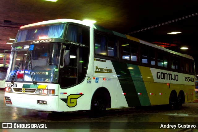 Empresa Gontijo de Transportes 15540 na cidade de Belo Horizonte, Minas Gerais, Brasil, por Andrey Gustavo. ID da foto: 7280638.