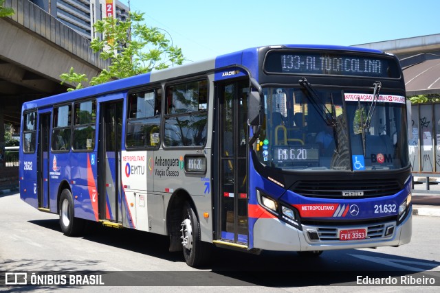 Viação Osasco 21.632 na cidade de Osasco, São Paulo, Brasil, por Eduardo Ribeiro. ID da foto: 7280645.