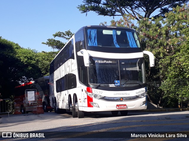 Auto Viação Catarinense 3539 na cidade de São Paulo, São Paulo, Brasil, por Marcus Vinicius Lara Silva. ID da foto: 7280560.