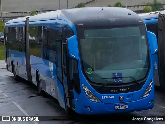 Transportes Barra E13434C na cidade de Rio de Janeiro, Rio de Janeiro, Brasil, por Jorge Gonçalves. Número da foto: #7279862.