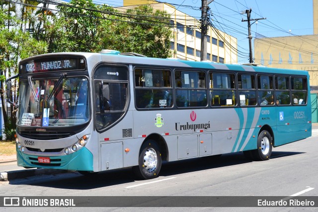 Auto Viação Urubupungá 00251 na cidade de Osasco, São Paulo, Brasil, por Eduardo Ribeiro. ID da foto: 7280649.