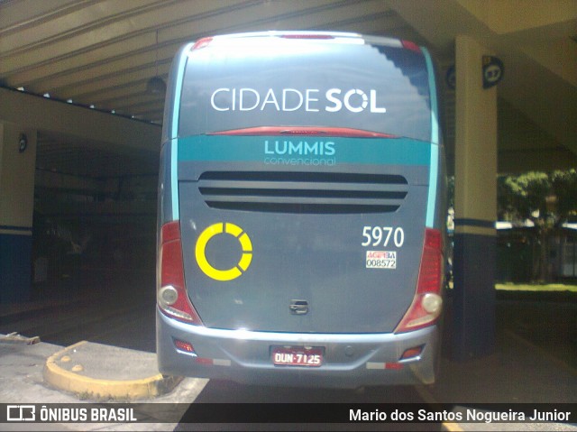 Viação Cidade Sol 5970 na cidade de Salvador, Bahia, Brasil, por Mario dos Santos Nogueira Junior. Número da foto: #7280424.