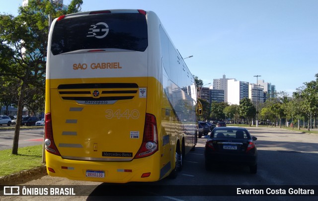 Viação São Gabriel 3440 na cidade de Vitória, Espírito Santo, Brasil, por Everton Costa Goltara. ID da foto: 7280263.