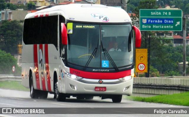 LP4 Transportes e Turismo 3121 na cidade de Atibaia, São Paulo, Brasil, por Felipe Carvalho. Número da foto: #7282743.