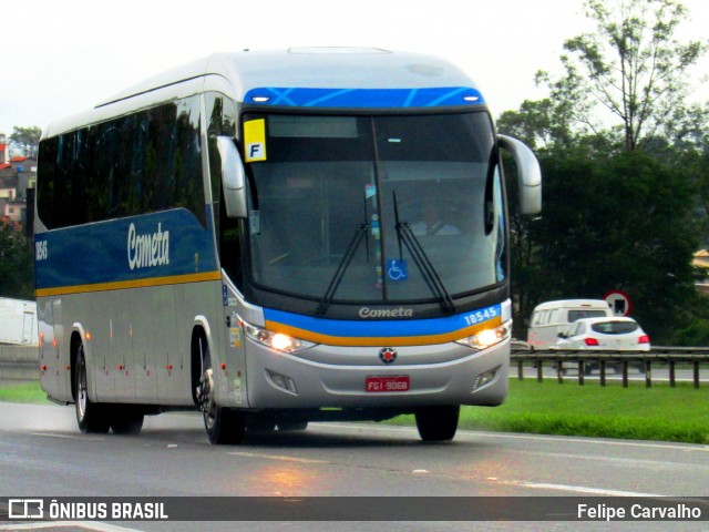 Viação Cometa 18545 na cidade de Atibaia, São Paulo, Brasil, por Felipe Carvalho. ID da foto: 7282760.