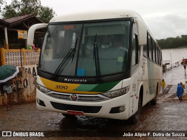 Empresa Gontijo de Transportes 3190 na cidade de Manga, Minas Gerais, Brasil, por João Alípio F. Dutra de Souza. ID da foto: 7281462.