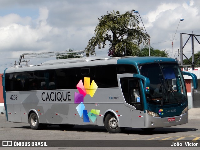 Cacique Transportes 4239 na cidade de Feira de Santana, Bahia, Brasil, por João Victor. ID da foto: 7282746.