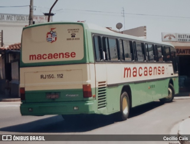 Rápido Macaense RJ 150.112 na cidade de Macaé, Rio de Janeiro, Brasil, por Cecilio Cais. Número da foto: #7279784.