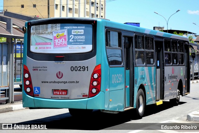 Auto Viação Urubupungá 00291 na cidade de Osasco, São Paulo, Brasil, por Eduardo Ribeiro. Número da foto: #7280654.