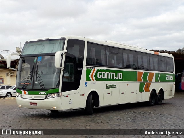 Empresa Gontijo de Transportes 21115 na cidade de Vitória da Conquista, Bahia, Brasil, por Anderson Queiroz. ID da foto: 7202003.