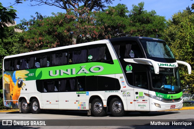 Empresa União de Transportes 4187 na cidade de São Paulo, São Paulo, Brasil, por Matheus Henrique. Número da foto: #7203185.