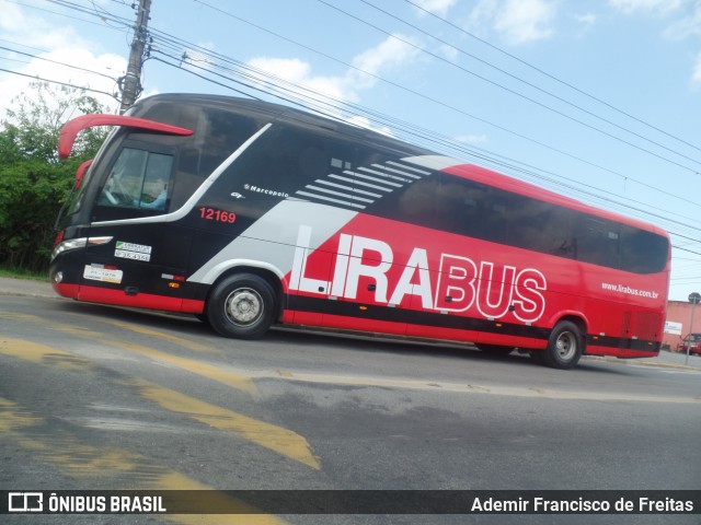 Lirabus 12169 na cidade de Mogi das Cruzes, São Paulo, Brasil, por Ademir Francisco de Freitas. Número da foto: #7200681.