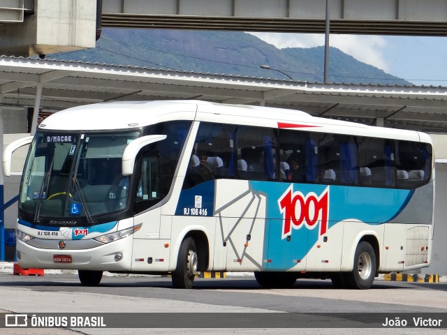 Auto Viação 1001 RJ 108.416 na cidade de Rio de Janeiro, Rio de Janeiro, Brasil, por João Victor. ID da foto: 7203748.