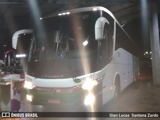 Verde Transportes 1301 na cidade de Porto Velho, Rondônia, Brasil, por Gian Lucas  Santana Zardo. Número da foto: #7202260.