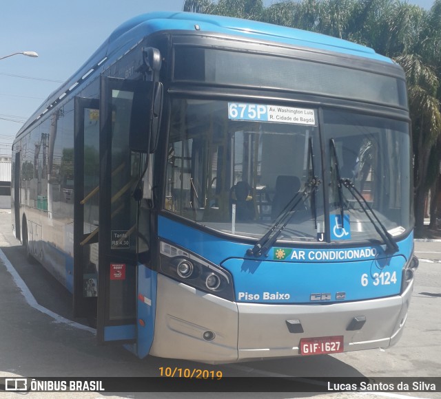 Viação Paratodos > São Jorge > Metropolitana São Paulo > Mobibrasil 6 3124 na cidade de São Paulo, São Paulo, Brasil, por Lucas Santos da Silva. Número da foto: #7202376.