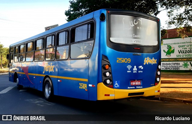 Rápido Expresso Fênix Viação 25109 na cidade de Itapira, São Paulo, Brasil, por Ricardo Luciano. Número da foto: #7202649.