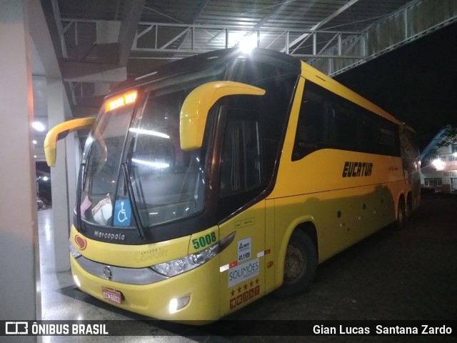 Eucatur - Empresa União Cascavel de Transportes e Turismo 5008 na cidade de Ji-Paraná, Rondônia, Brasil, por Gian Lucas  Santana Zardo. Número da foto: #7202270.