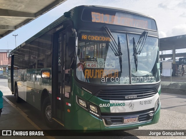 Viação Galo Branco RJ 181.087 na cidade de Niterói, Rio de Janeiro, Brasil, por Jorge Gonçalves. Número da foto: #7202140.