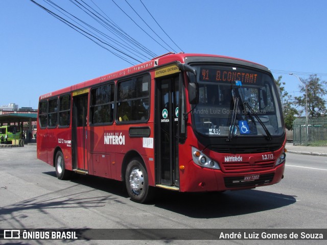 Auto Ônibus Brasília 1.3.113 na cidade de Niterói, Rio de Janeiro, Brasil, por André Luiz Gomes de Souza. Número da foto: #7206134.
