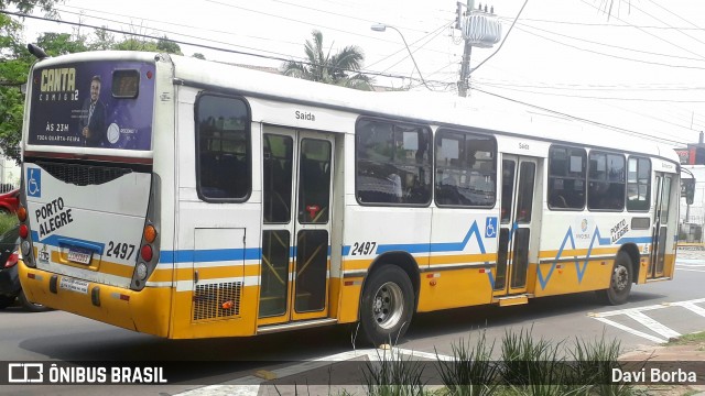 Trevo Transportes Coletivos 2497 na cidade de Porto Alegre, Rio Grande do Sul, Brasil, por Davi Borba. Número da foto: #7204197.