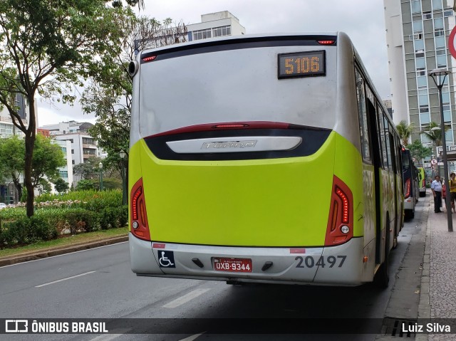 SM Transportes 20497 na cidade de Belo Horizonte, Minas Gerais, Brasil, por Luiz Silva. Número da foto: #7204614.