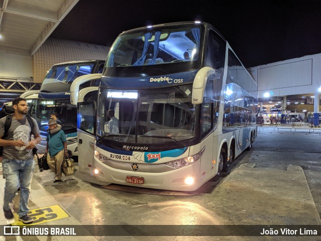 Auto Viação 1001 RJ 108.204 na cidade de Rio de Janeiro, Rio de Janeiro, Brasil, por João Vitor Lima. Número da foto: #7206511.
