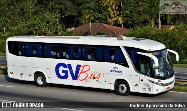 GV Bus Transportes e Turismo 3209 na cidade de Santa Isabel, São Paulo, Brasil, por Rudnei Aparecido da Silva. Número da foto: #7205931.