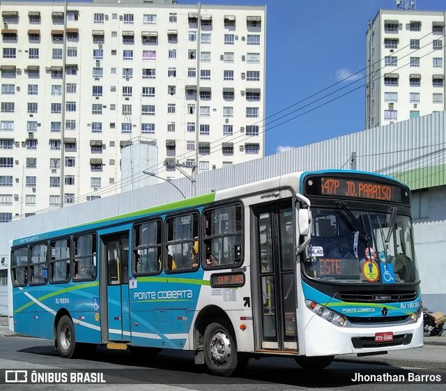 Viação Ponte Coberta RJ 190.104 na cidade de Rio de Janeiro, Rio de Janeiro, Brasil, por Jhonathan Barros. ID da foto: 7204426.