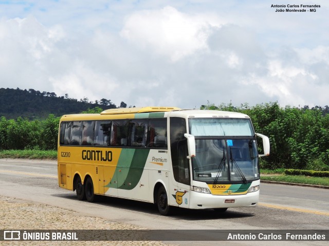 Empresa Gontijo de Transportes 12200 na cidade de João Monlevade, Minas Gerais, Brasil, por Antonio Carlos Fernandes. ID da foto: 7204542.