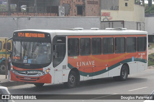Linave Transportes RJ 146.059 na cidade de Queimados, Rio de Janeiro, Brasil, por Douglas Paternezi. Número da foto: #7204615.