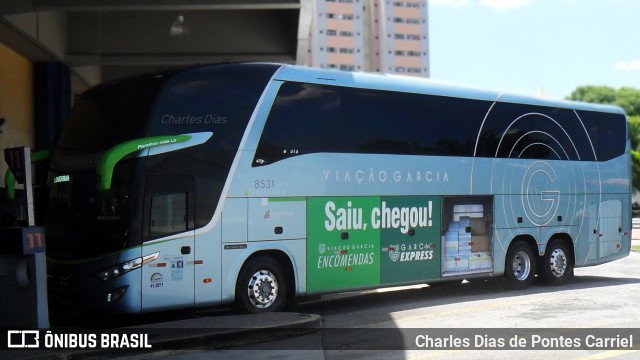 Viação Garcia 8531 na cidade de Sorocaba, São Paulo, Brasil, por Charles Dias de Pontes Carriel. ID da foto: 7206533.