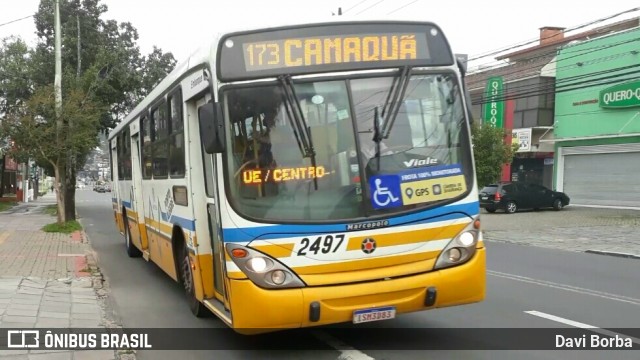 Trevo Transportes Coletivos 2497 na cidade de Porto Alegre, Rio Grande do Sul, Brasil, por Davi Borba. ID da foto: 7204189.