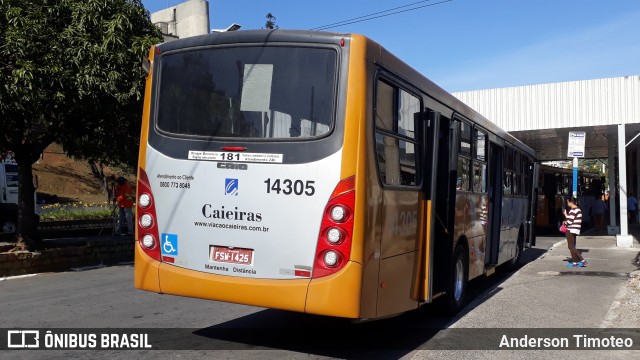 Viação Cidade de Caieiras 14305 na cidade de Caieiras, São Paulo, Brasil, por Anderson Timoteo. ID da foto: 7204824.