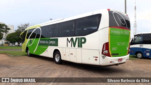 Expresso Princesa dos Campos 6867 na cidade de Cascavel, Paraná, Brasil, por Silvano Barboza da Silva. ID da foto: 7205460.