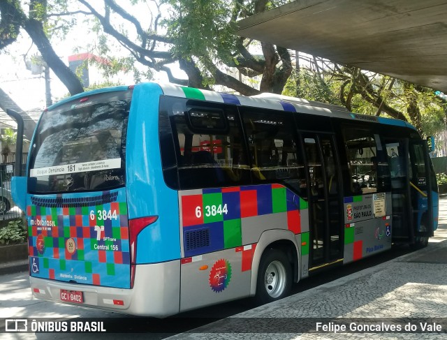 Viação Paratodos > São Jorge > Metropolitana São Paulo > Mobibrasil 6 3844 na cidade de São Paulo, São Paulo, Brasil, por Felipe Goncalves do Vale. ID da foto: 7205524.