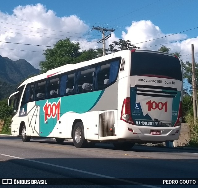 Auto Viação 1001 RJ 108.321 na cidade de Cachoeiras de Macacu, Rio de Janeiro, Brasil, por PEDRO COUTO. Número da foto: #7209883.