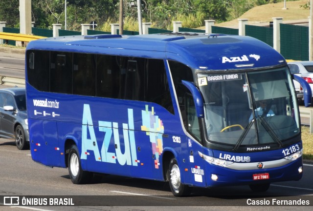 Lirabus 12183 na cidade de Campinas, São Paulo, Brasil, por Cassio Fernandes. Número da foto: #7208217.