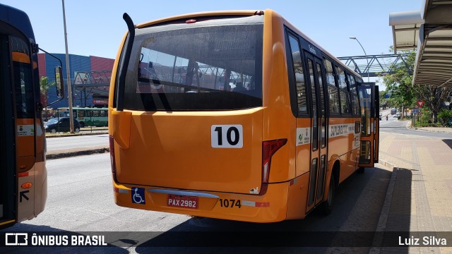 Transporte Suplementar de Belo Horizonte 1074 na cidade de Belo Horizonte, Minas Gerais, Brasil, por Luiz Silva. ID da foto: 7209629.