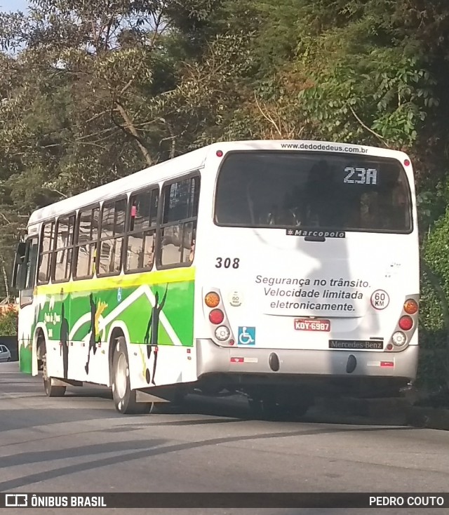 Viação Dedo de Deus 308 na cidade de Teresópolis, Rio de Janeiro, Brasil, por PEDRO COUTO. Número da foto: #7208936.